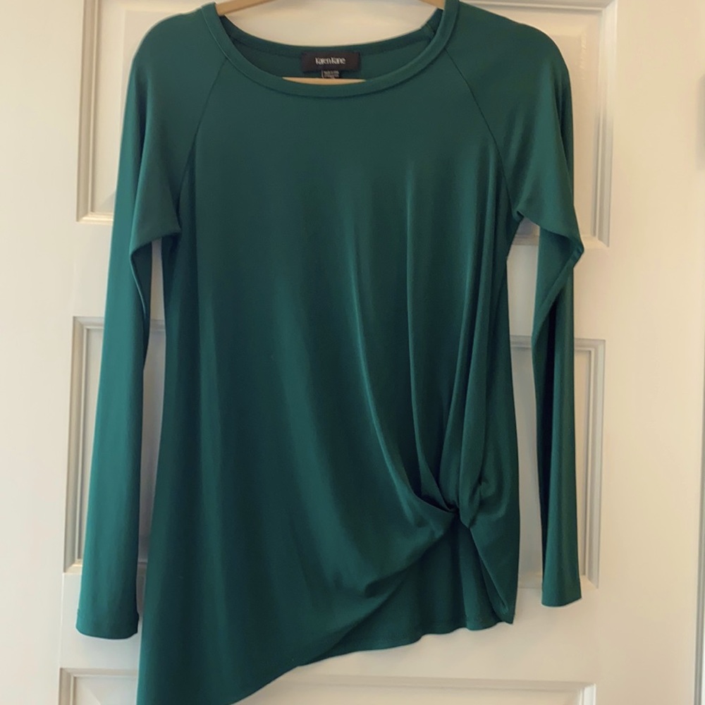 Dark green long sleeve top